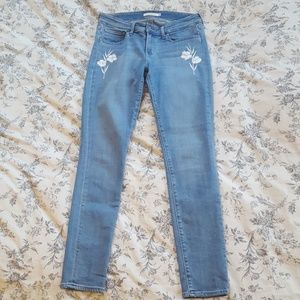 Levi's Embellished 711 Skinny Jeans